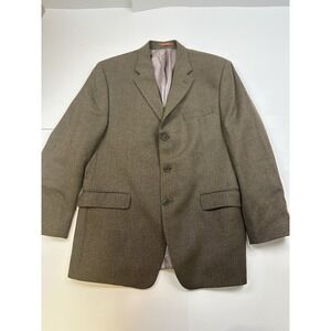 Michael Kors Blazer Mens 42R Herringbone 100% Wool 3 Button Jacket